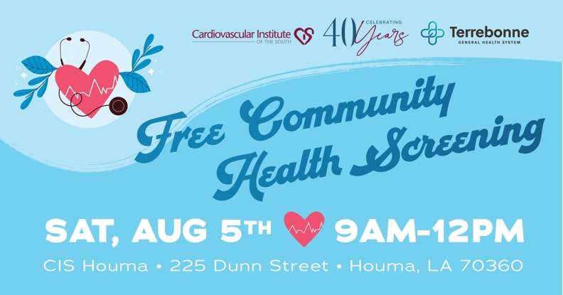 CIS & Terrebonne General: Free Community Health Screening