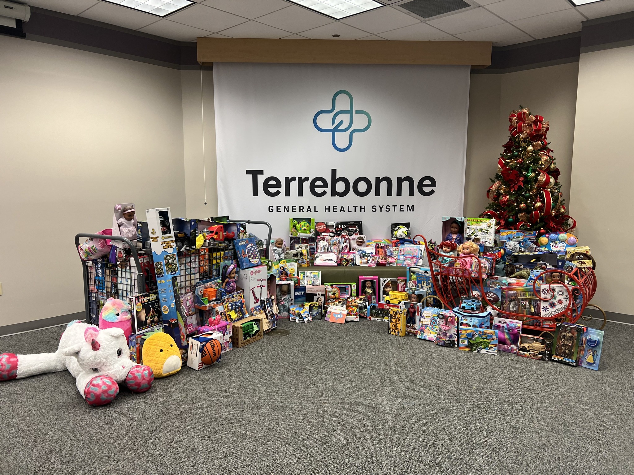 Terrebonne General Employees Gathered Over Hundreds of Toys for the