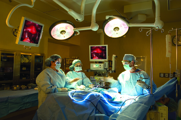 surgeons performing a procedure 